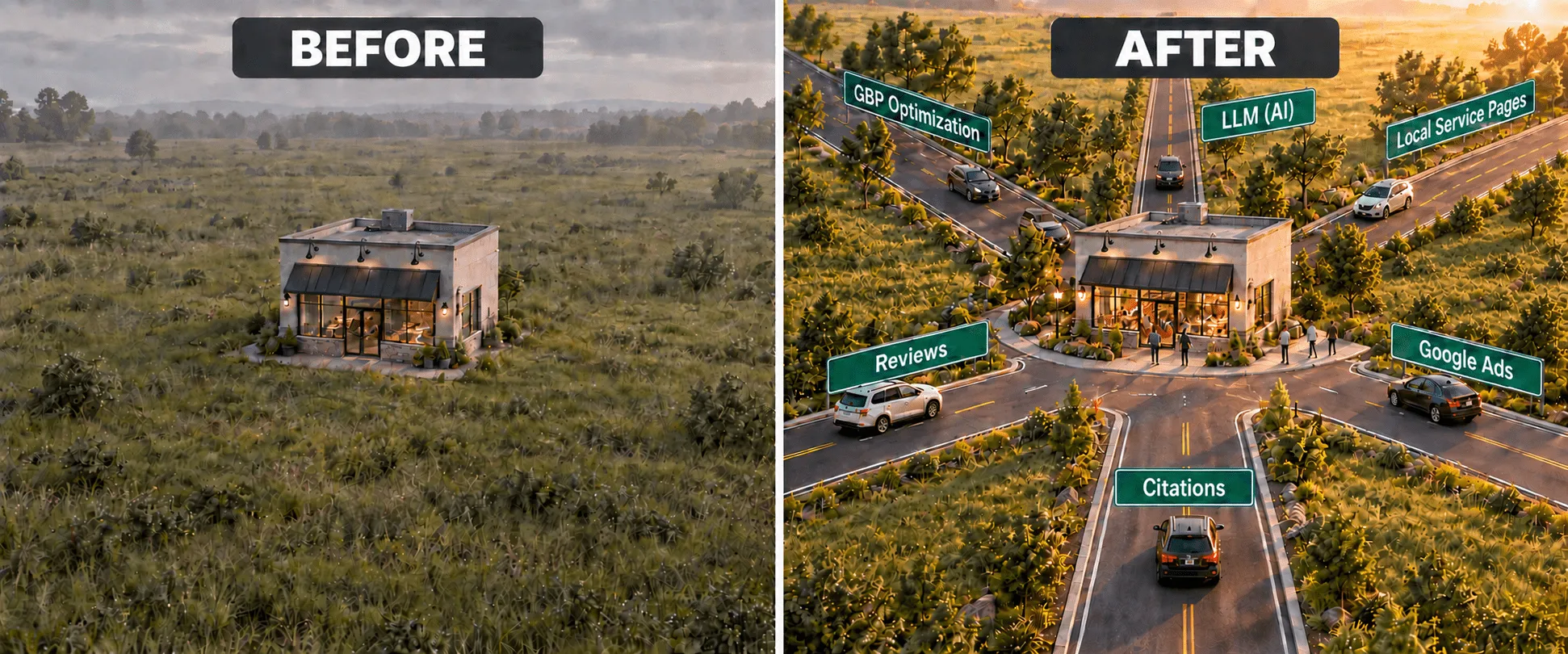 Before and after: an isolated imaging clinic transformed into a thriving, easy-to-find practice through local SEO